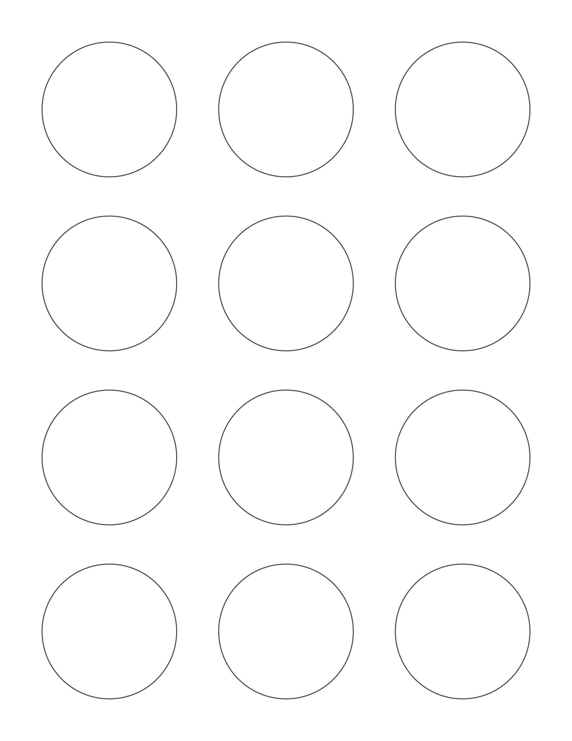2405 label template Round Labels 2"